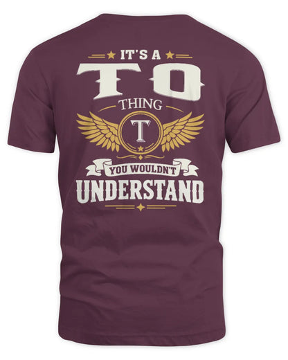 TO KT06-M008 It’s a [NAME] Thing – You Wouldn’t Understand | Personalized Vintage T-Shirt - Unisex Standard T-Shirt - Maroon