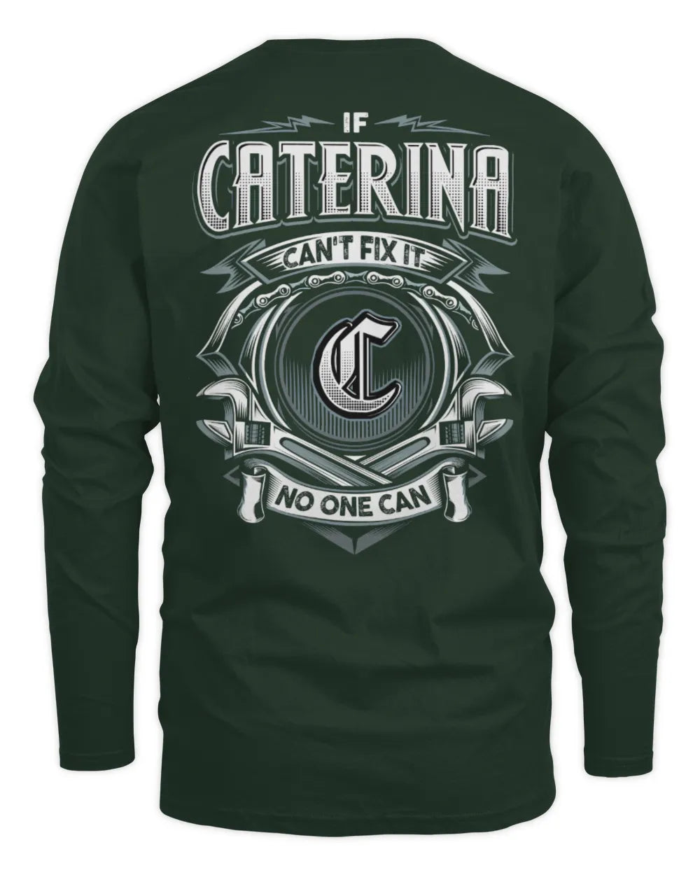 CATERINA AP81-K4-626 - Personalized Ahmed Quote Apparel “If Ahmed Can't Fix It, No One Can” - Men's Long Sleeved T-Shirt - Forest Green