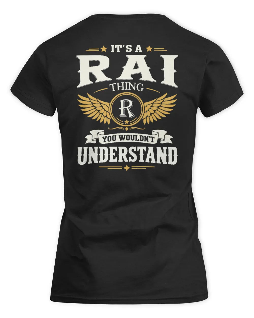 RAI KT06-M008 It’s a [NAME] Thing – You Wouldn’t Understand | Personalized Vintage T-Shirt - Women's Standard T-Shirt - Black