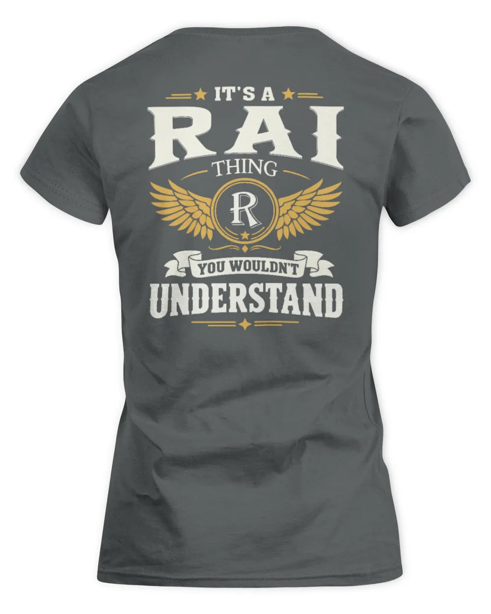 RAI KT06-M008 It’s a [NAME] Thing – You Wouldn’t Understand | Personalized Vintage T-Shirt - Women's Standard T-Shirt - Charcoal