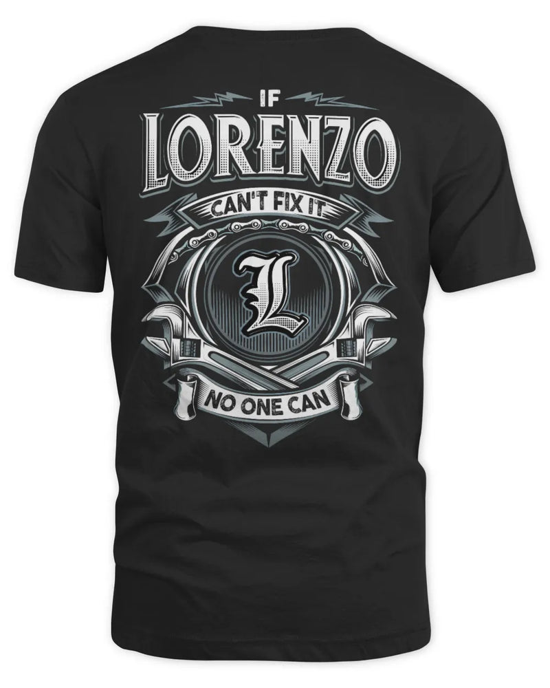 LORENZO AP81-K4-626 - Personalized Ahmed Quote Apparel “If Ahmed Can't Fix It, No One Can” - Unisex Standard T-Shirt - Black