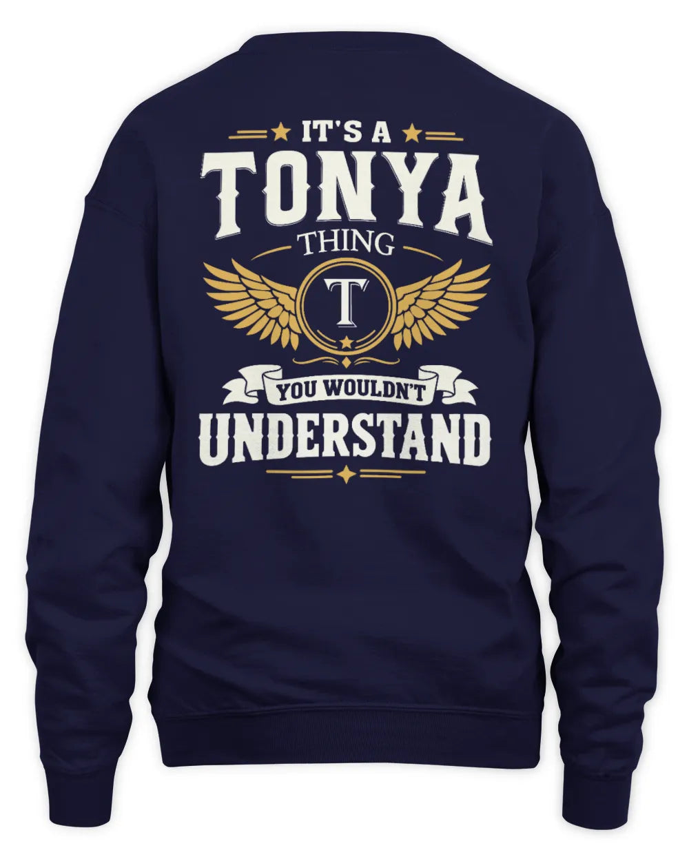 TONYA KT06-M008 It’s a [NAME] Thing – You Wouldn’t Understand | Personalized Vintage T-Shirt - Unisex Sweatshirt - Navy
