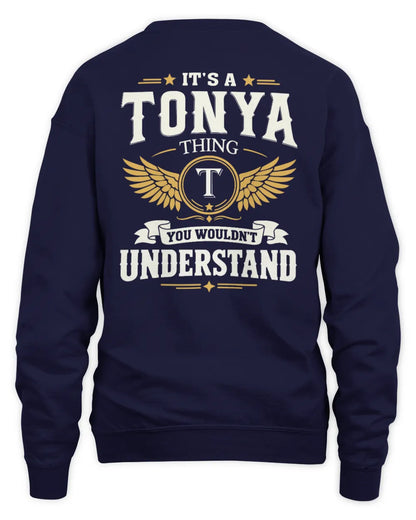 TONYA KT06-M008 It’s a [NAME] Thing – You Wouldn’t Understand | Personalized Vintage T-Shirt - Unisex Sweatshirt - Navy