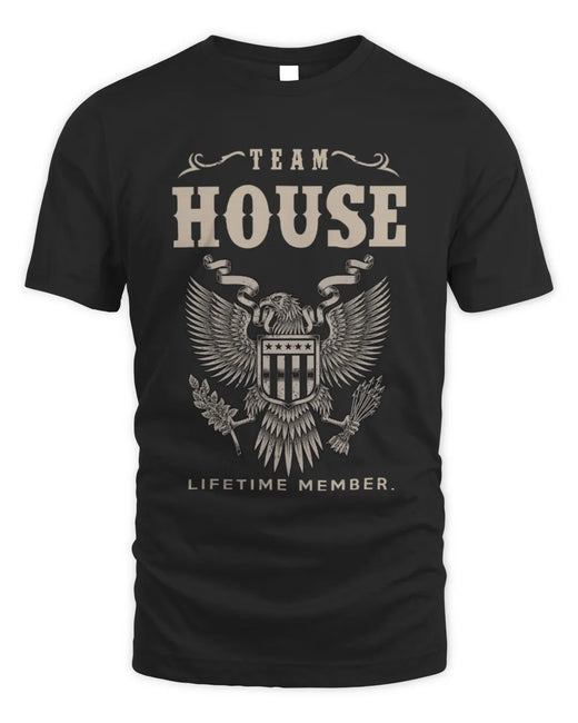 HOUSE TP06-K82 – Personalized Classic Style Apparel “Team NAME Lifetime Member”