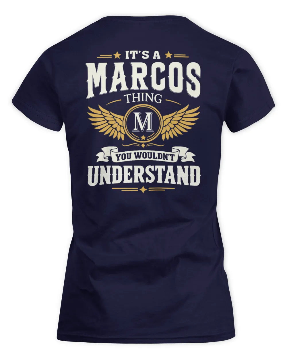 MARCOS KT06-M008 It’s a [NAME] Thing – You Wouldn’t Understand | Personalized Vintage T-Shirt - Women's Standard T-Shirt - Navy