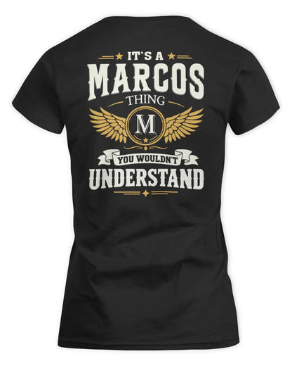 MARCOS KT06-M008 It’s a [NAME] Thing – You Wouldn’t Understand | Personalized Vintage T-Shirt - Women's Standard T-Shirt - Black