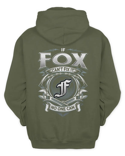 FOX AP81-K4-626 - Personalized Ahmed Quote Apparel “If Ahmed Can't Fix It, No One Can” - Unisex Hoodie - Military Green