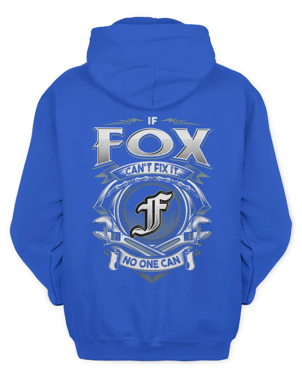 FOX AP81-K4-626 - Personalized Ahmed Quote Apparel “If Ahmed Can't Fix It, No One Can” - Unisex Hoodie - Royal