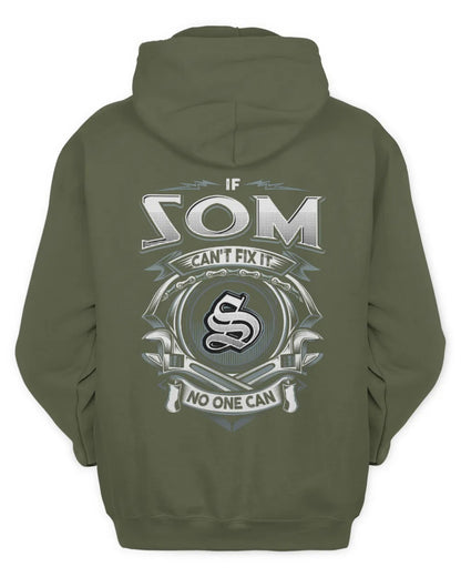 SOM AP81-K4-626 - Personalized Ahmed Quote Apparel “If Ahmed Can't Fix It, No One Can” - Unisex Hoodie - Military Green