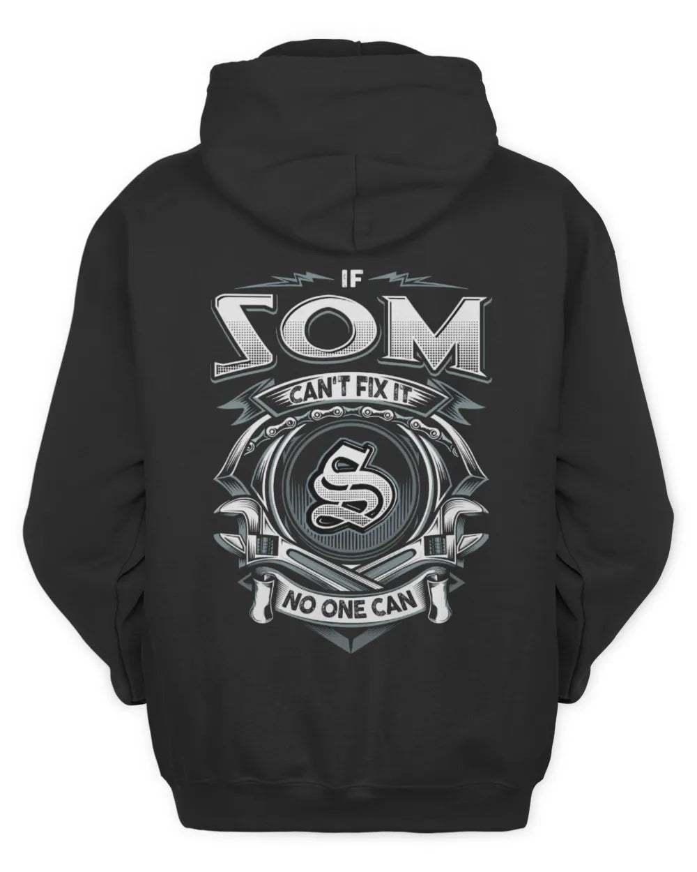SOM AP81-K4-626 - Personalized Ahmed Quote Apparel “If Ahmed Can't Fix It, No One Can” - Unisex Hoodie - Black