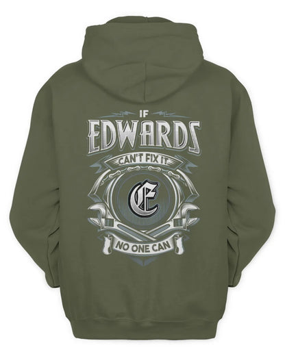 EDWARDS AP81-K4-626 - Personalized Ahmed Quote Apparel “If Ahmed Can't Fix It, No One Can” - Unisex Hoodie - Military Green