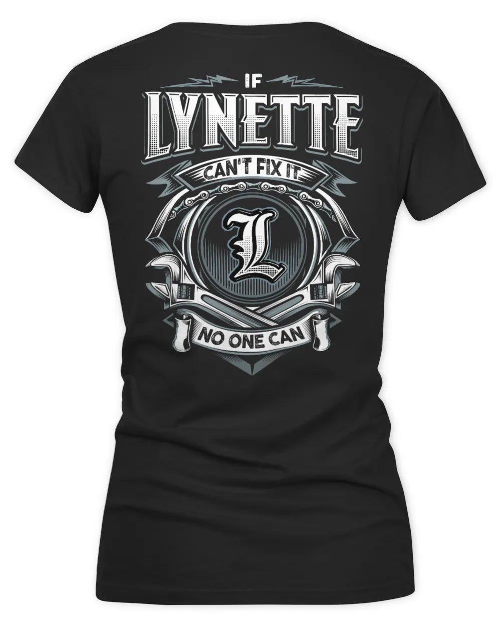 LYNETTE AP81-K4-626 - Personalized Ahmed Quote Apparel “If Ahmed Can't Fix It, No One Can” - Women's V-Neck T-Shirt - Black