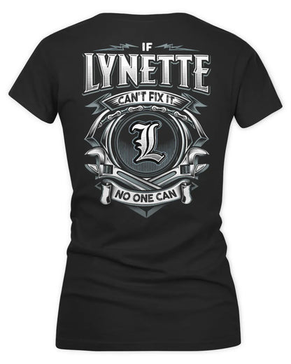 LYNETTE AP81-K4-626 - Personalized Ahmed Quote Apparel “If Ahmed Can't Fix It, No One Can” - Women's V-Neck T-Shirt - Black