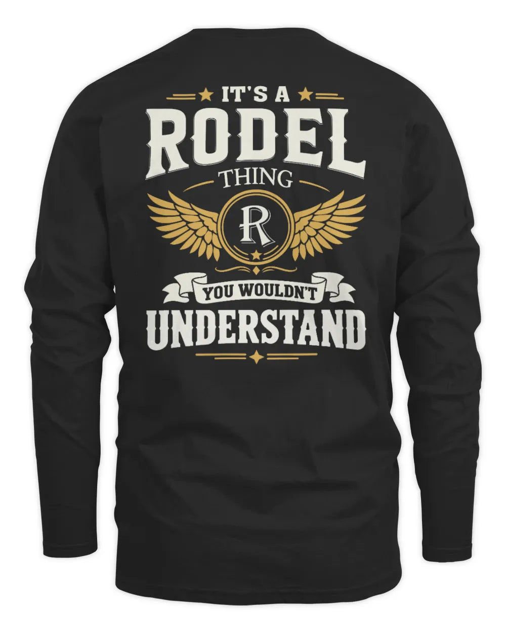 RODEL KT06-M008 It’s a [NAME] Thing – You Wouldn’t Understand | Personalized Vintage T-Shirt - Men's Long Sleeved T-Shirt - Black