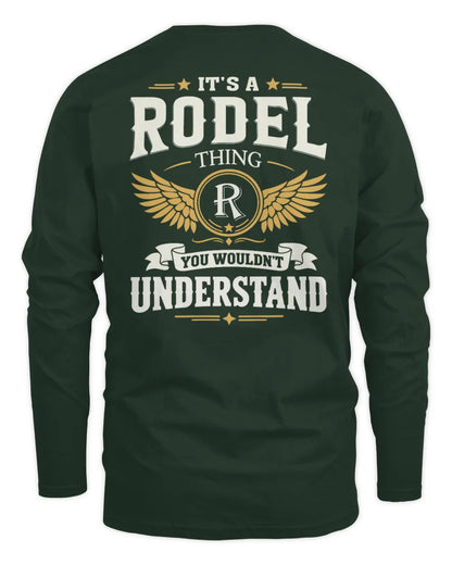 RODEL KT06-M008 It’s a [NAME] Thing – You Wouldn’t Understand | Personalized Vintage T-Shirt - Men's Long Sleeved T-Shirt - Forest Green