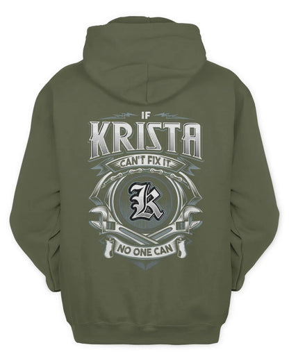 KRISTA AP81-K4-626 - Personalized Ahmed Quote Apparel “If Ahmed Can't Fix It, No One Can” - Unisex Hoodie - Military Green