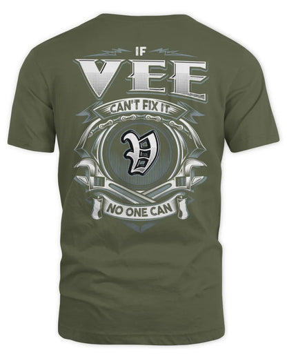VEE AP81-K4-626 - Personalized Ahmed Quote Apparel “If Ahmed Can't Fix It, No One Can” - Unisex Standard T-Shirt - Military Green