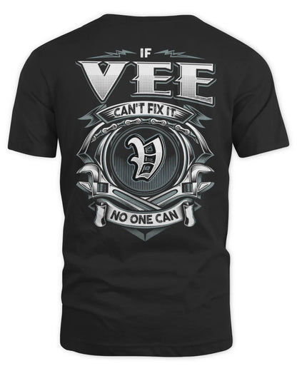 VEE AP81-K4-626 - Personalized Ahmed Quote Apparel “If Ahmed Can't Fix It, No One Can” - Unisex Standard T-Shirt - Black