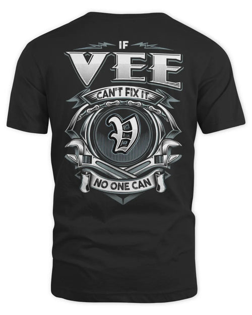 VEE AP81-K4-626 - Personalized Ahmed Quote Apparel “If Ahmed Can't Fix It, No One Can” - Unisex Standard T-Shirt - Black