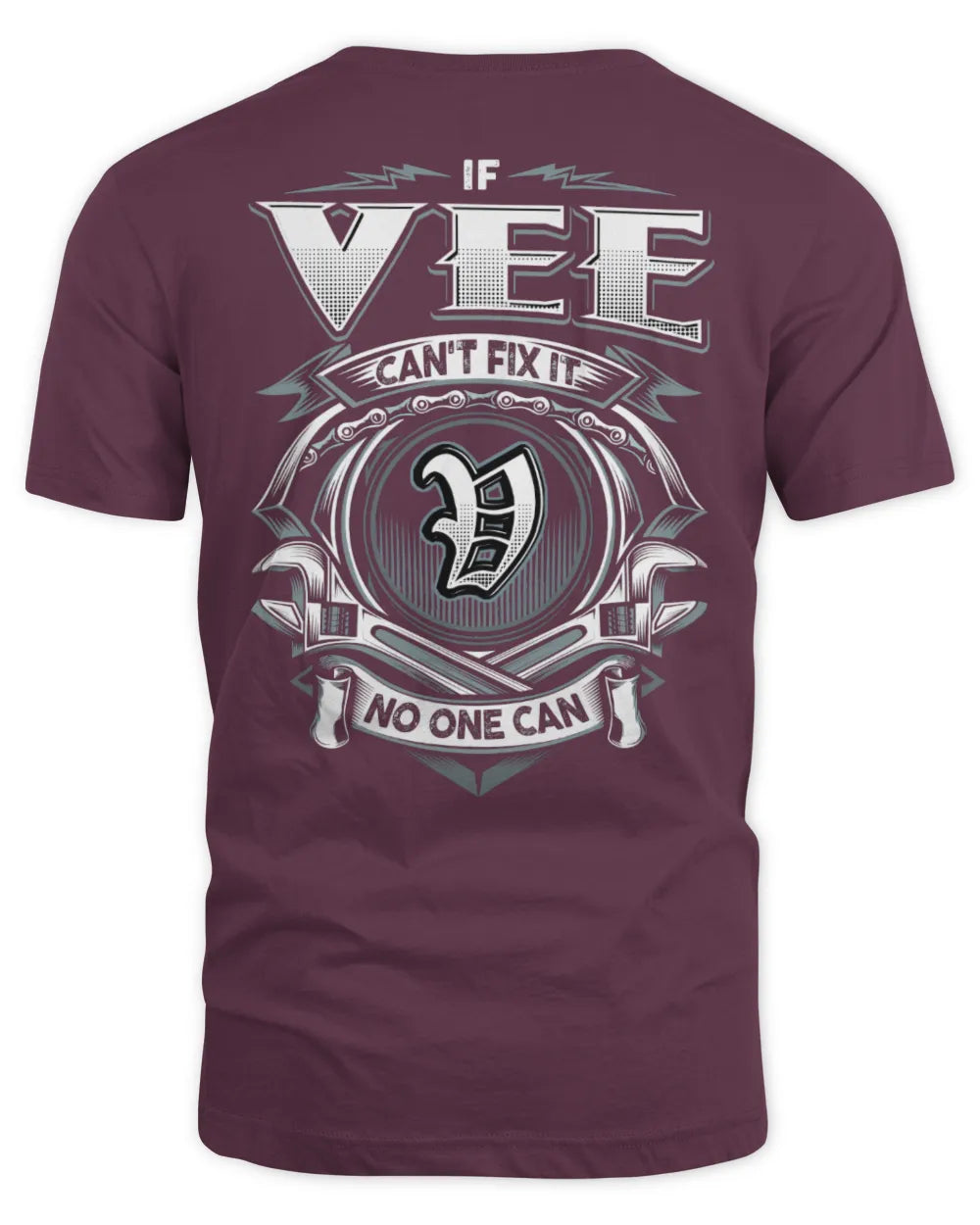 VEE AP81-K4-626 - Personalized Ahmed Quote Apparel “If Ahmed Can't Fix It, No One Can” - Unisex Standard T-Shirt - Maroon