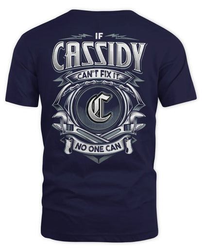CASSIDY AP81-K4-626 - Personalized Ahmed Quote Apparel “If Ahmed Can't Fix It, No One Can” - Unisex Standard T-Shirt - Navy