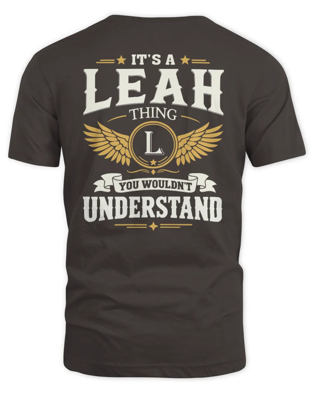LEAH KT06-M008 It’s a [NAME] Thing – You Wouldn’t Understand | Personalized Vintage T-Shirt - Unisex Standard T-Shirt - Dark Chocolate