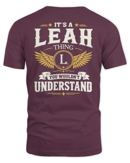LEAH KT06-M008 It’s a [NAME] Thing – You Wouldn’t Understand | Personalized Vintage T-Shirt - Unisex Standard T-Shirt - Maroon