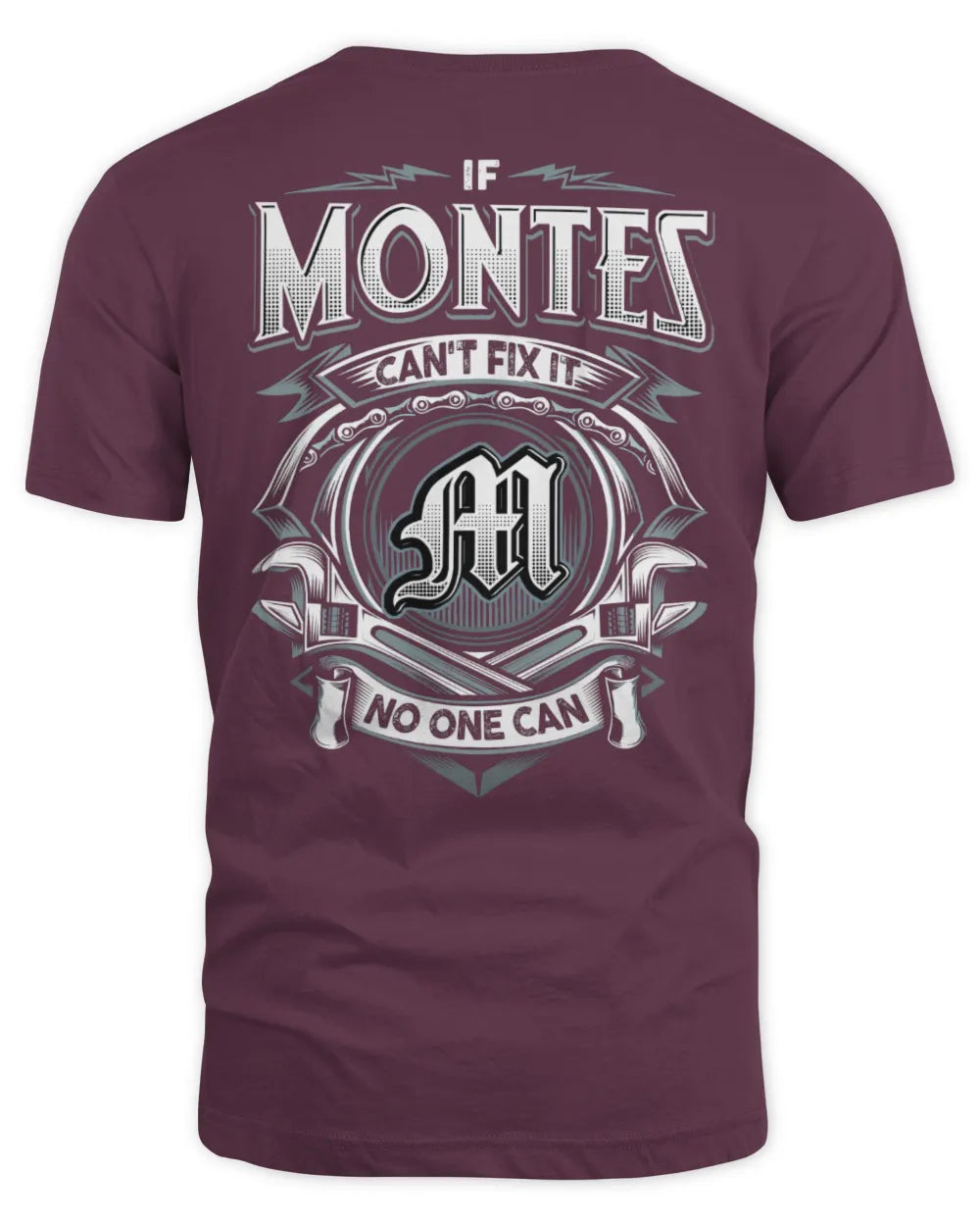 MONTES AP81-K4-626 - Personalized Ahmed Quote Apparel “If Ahmed Can't Fix It, No One Can” - Unisex Standard T-Shirt - Maroon