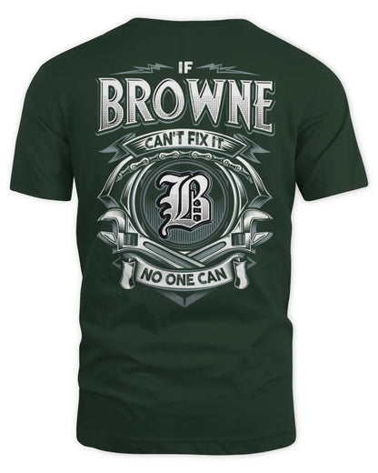 BROWNE AP81-K4-626 - Personalized Ahmed Quote Apparel “If Ahmed Can't Fix It, No One Can” - Unisex Standard T-Shirt - Forest Green