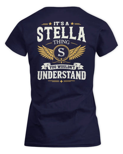 STELLA KT06-M008 It’s a [NAME] Thing – You Wouldn’t Understand | Personalized Vintage T-Shirt - Women's Standard T-Shirt - Navy