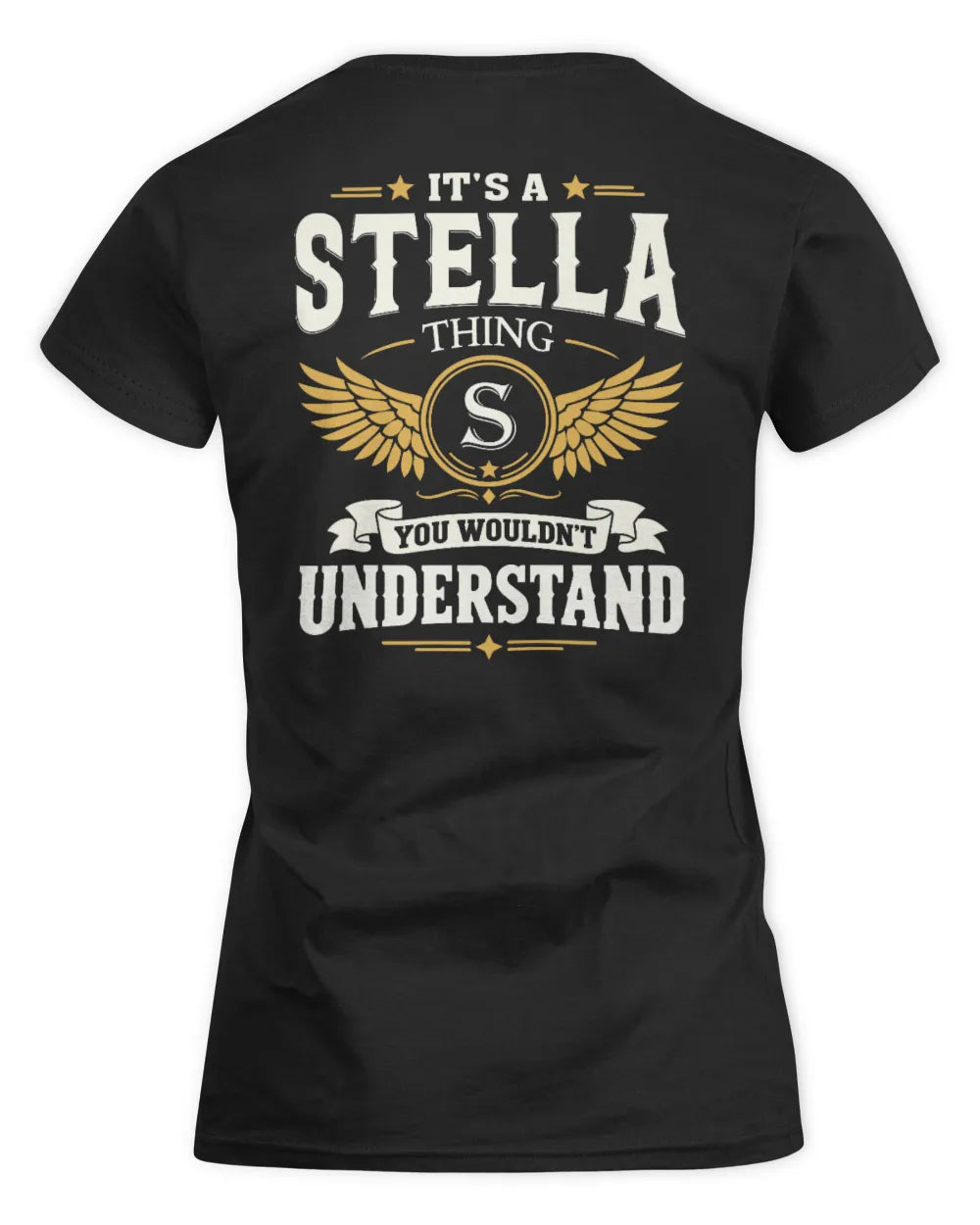 STELLA KT06-M008 It’s a [NAME] Thing – You Wouldn’t Understand | Personalized Vintage T-Shirt - Women's Standard T-Shirt - Black