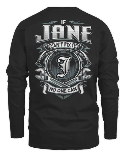 JANE AP81-K4-626 - Personalized Ahmed Quote Apparel “If Ahmed Can't Fix It, No One Can” - Men's Long Sleeved T-Shirt - Black