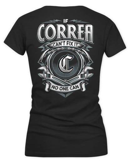 CORREA AP81-K4-626 - Personalized Ahmed Quote Apparel “If Ahmed Can't Fix It, No One Can” - Women's V-Neck T-Shirt - Black