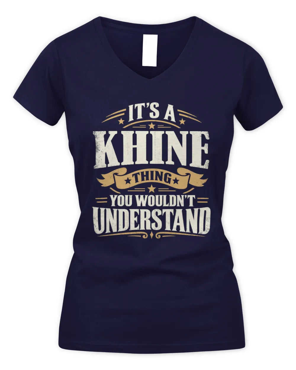 KHINE P08 TH51 - Personalized “It’s a/an [NAME] Thing – You Wouldn’t Understand” Shirt - Women's V-Neck T-Shirt - Navy