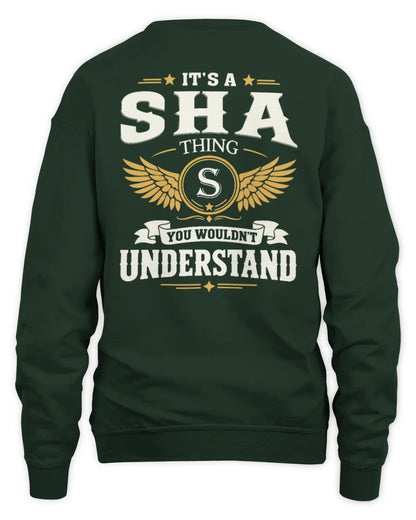 SHA KT06-M008 It’s a [NAME] Thing – You Wouldn’t Understand | Personalized Vintage T-Shirt - Unisex Sweatshirt - Forest Green