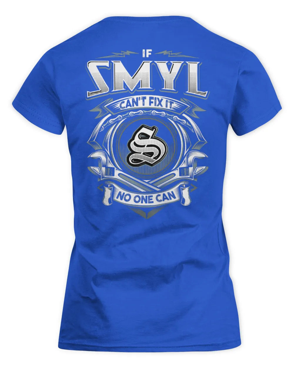 SMYL AP81-K4-626 - Personalized Ahmed Quote Apparel “If Ahmed Can't Fix It, No One Can” - Women's Standard T-Shirt - Royal