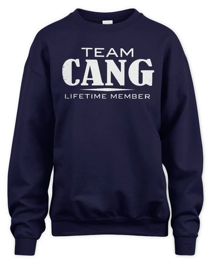 CANG BL62-K4-128 - Personalized “Team NAME Lifetime Member” - Unisex Sweatshirt - Navy