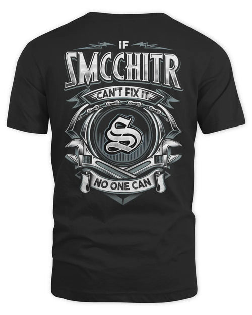 SMCCHITR AP81-K4-626 - Personalized Ahmed Quote Apparel “If Ahmed Can't Fix It, No One Can” - Unisex Standard T-Shirt - Black