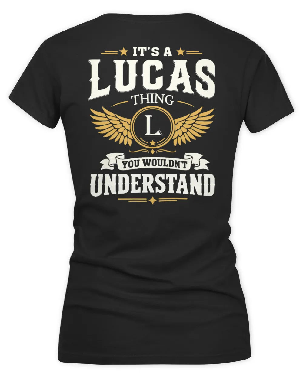 LUCAS KT06-M008 It’s a [NAME] Thing – You Wouldn’t Understand | Personalized Vintage T-Shirt - Women's V-Neck T-Shirt - Black