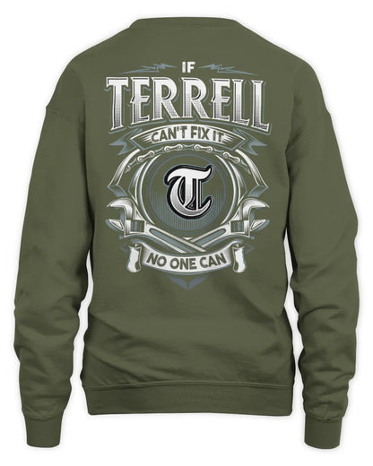 TERRELL AP81-K4-626 - Personalized Ahmed Quote Apparel “If Ahmed Can't Fix It, No One Can” - Unisex Sweatshirt - Military Green