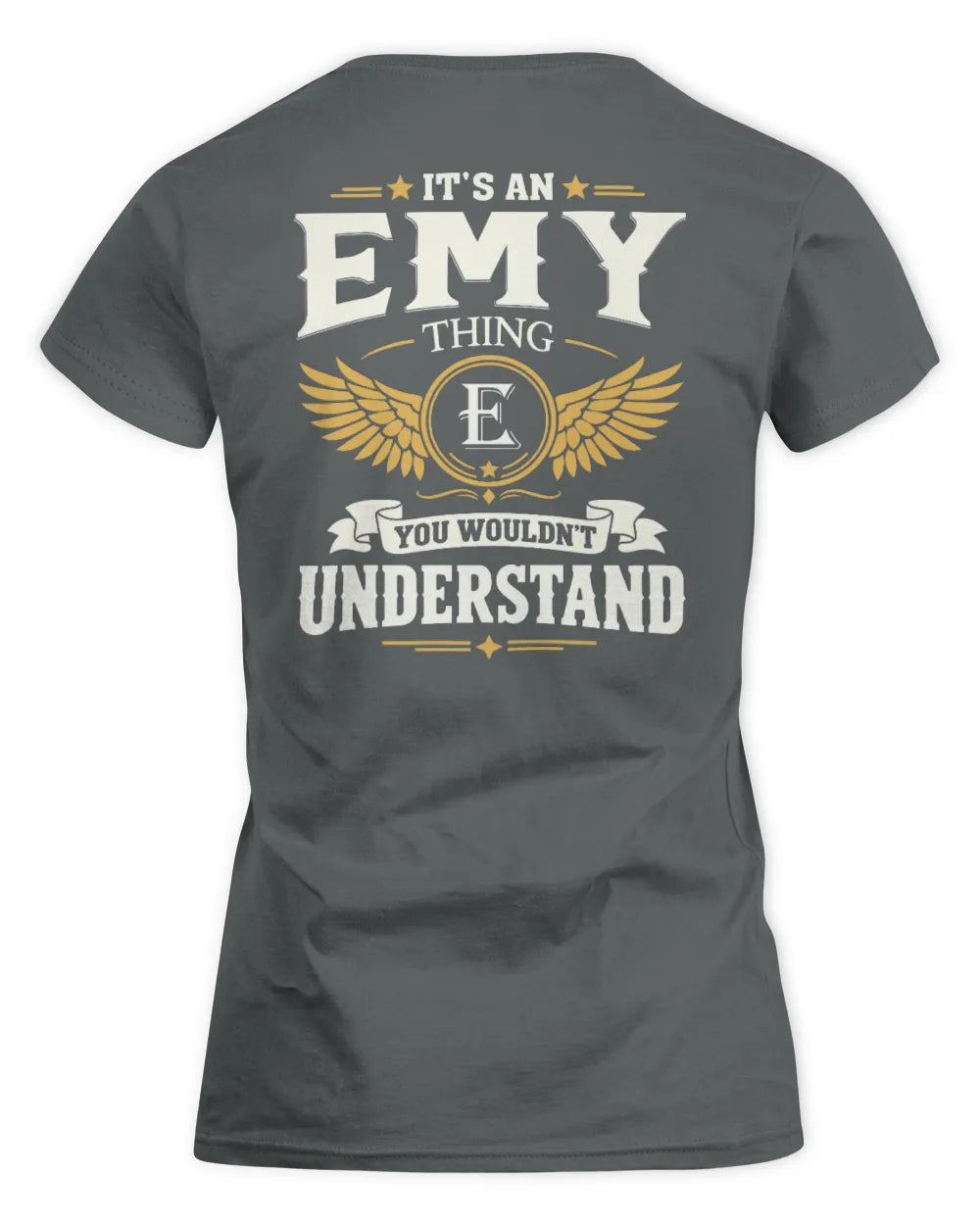 EMY KT06-M008 It’s a [NAME] Thing – You Wouldn’t Understand | Personalized Vintage T-Shirt - Women's Standard T-Shirt - Charcoal