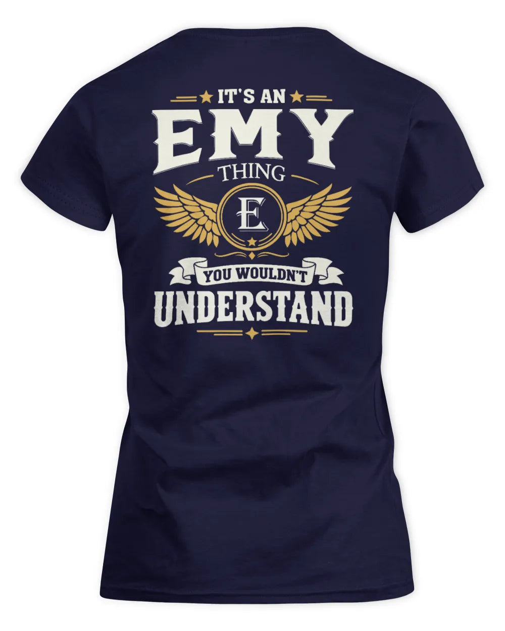 EMY KT06-M008 It’s a [NAME] Thing – You Wouldn’t Understand | Personalized Vintage T-Shirt - Women's Standard T-Shirt - Navy