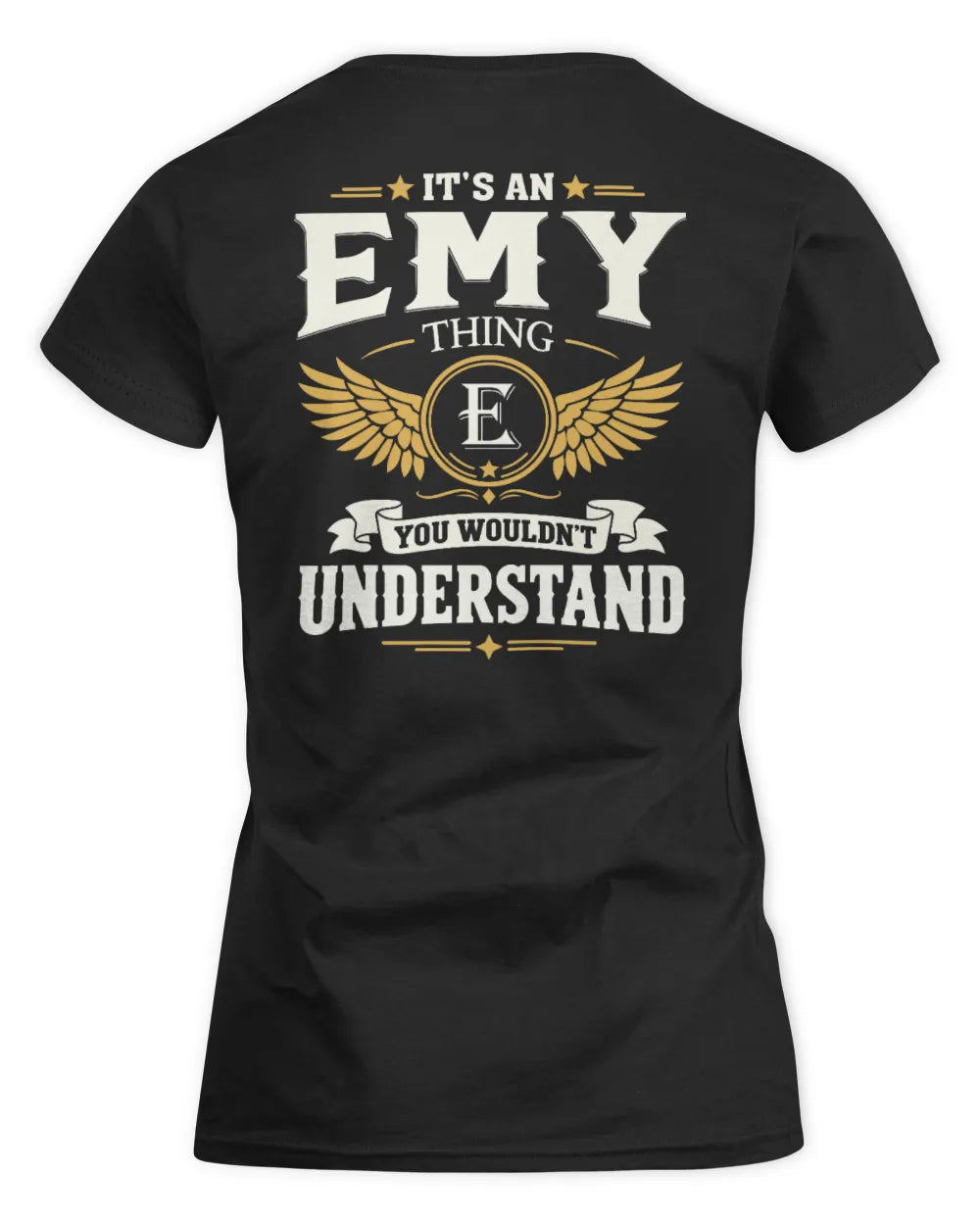 EMY KT06-M008 It’s a [NAME] Thing – You Wouldn’t Understand | Personalized Vintage T-Shirt - Women's Standard T-Shirt - Black