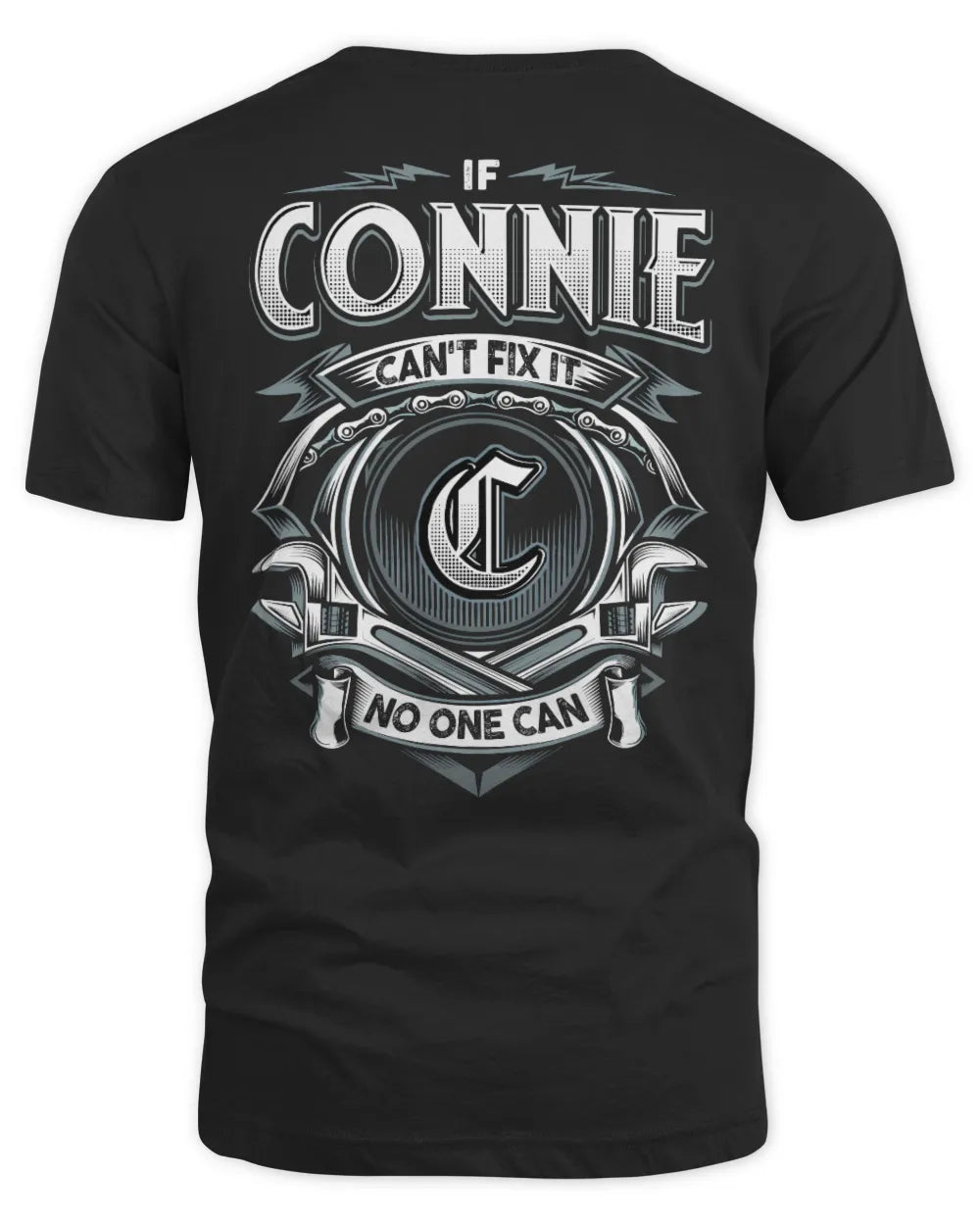 CONNIE AP81-K4-626 - Personalized Ahmed Quote Apparel “If Ahmed Can't Fix It, No One Can” - Unisex Standard T-Shirt - Black