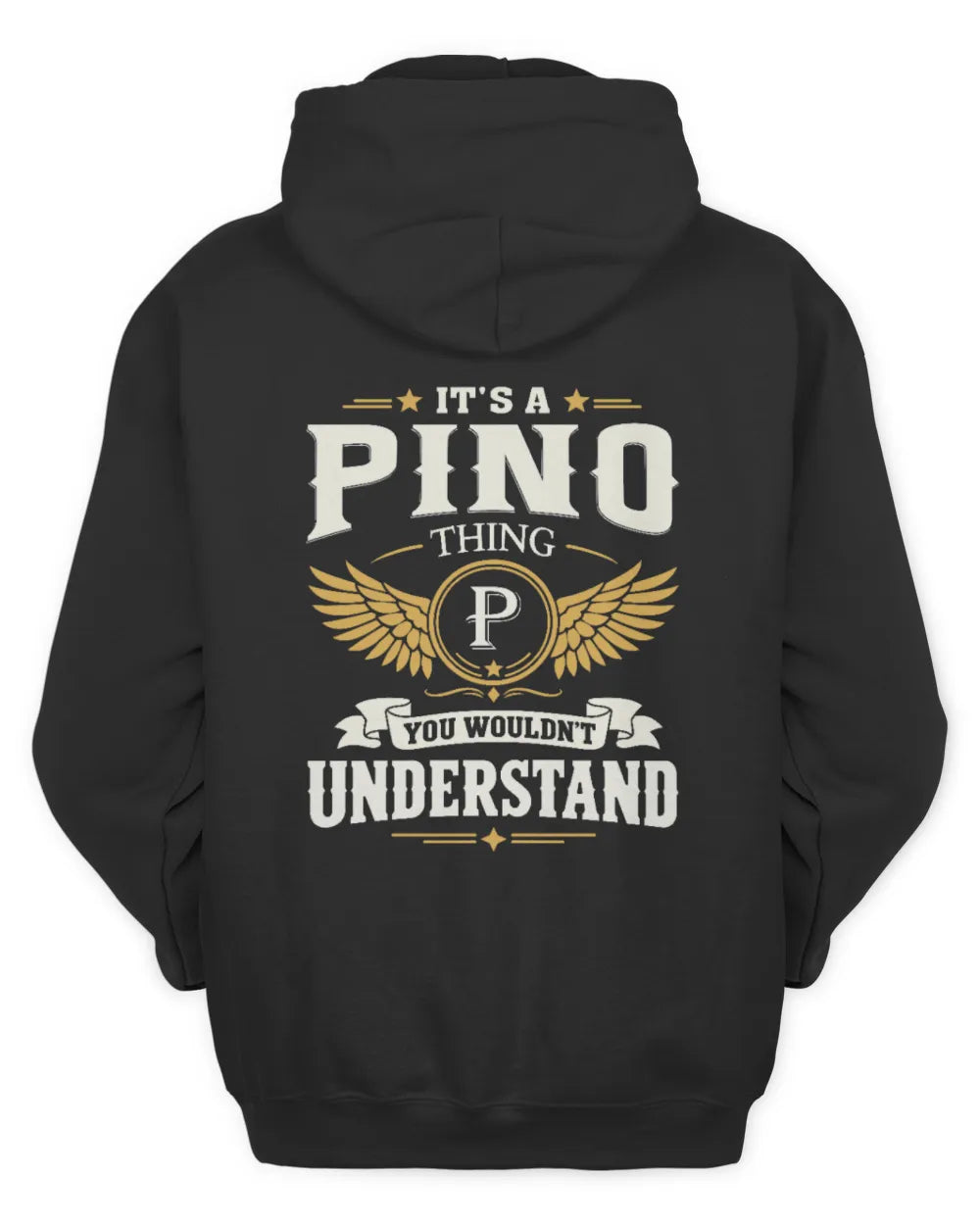 PINO KT06-M008 It’s a [NAME] Thing – You Wouldn’t Understand | Personalized Vintage T-Shirt - Unisex Hoodie - Black