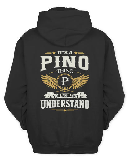 PINO KT06-M008 It’s a [NAME] Thing – You Wouldn’t Understand | Personalized Vintage T-Shirt - Unisex Hoodie - Black