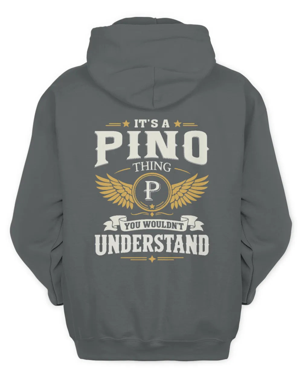 PINO KT06-M008 It’s a [NAME] Thing – You Wouldn’t Understand | Personalized Vintage T-Shirt - Unisex Hoodie - Charcoal