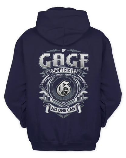 GAGE AP81-K4-626 - Personalized Ahmed Quote Apparel “If Ahmed Can't Fix It, No One Can” - Unisex Hoodie - Navy