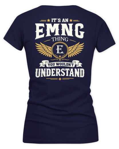 EMNG KT06-M008 It’s a [NAME] Thing – You Wouldn’t Understand | Personalized Vintage T-Shirt - Women's V-Neck T-Shirt - Navy