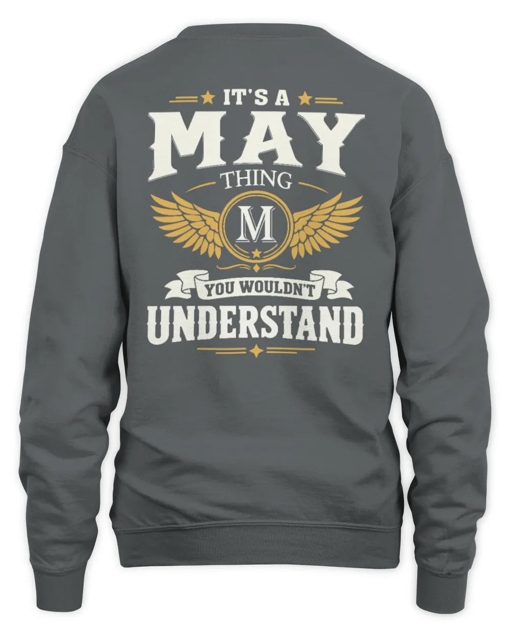MAY KT06-M008 It’s a [NAME] Thing – You Wouldn’t Understand | Personalized Vintage T-Shirt - Unisex Sweatshirt - Charcoal